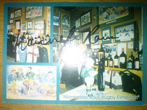 MANNETJIES ROUX SIGNED POSTCARD ORIGINAL