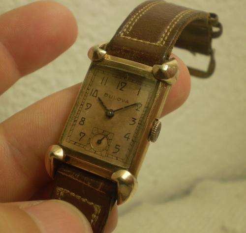 1940's Bulova, 21 Jewel manual wind, gold plated gents watch - Serviced