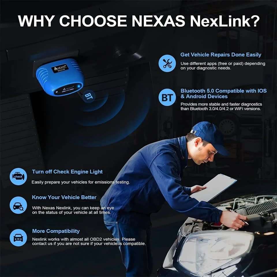 Nexas Nexlink OBD scanner (motorcycle compatible BMW Motoscan)