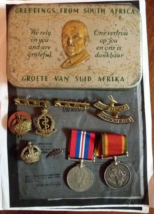 SA WW2 Medals to a Major Mentioned in Despatches