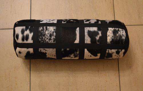 SOLD! Nguni block roll cushion