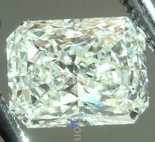Huge 3.40ct 9.00 x 8.80mm Radiant Cut I-J (Very Pale Greenish) Loose Moissanite VVS1