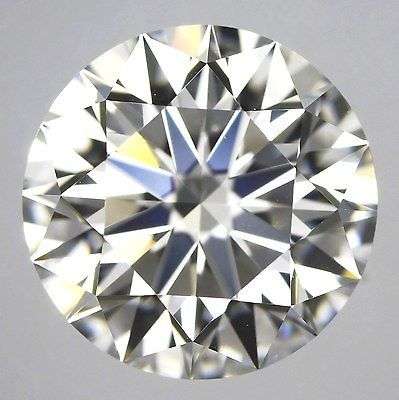 Lovely!!! 1.34ct 7.50mm Round Cut J-K Color White Loose Moissanite VVS1. Finest