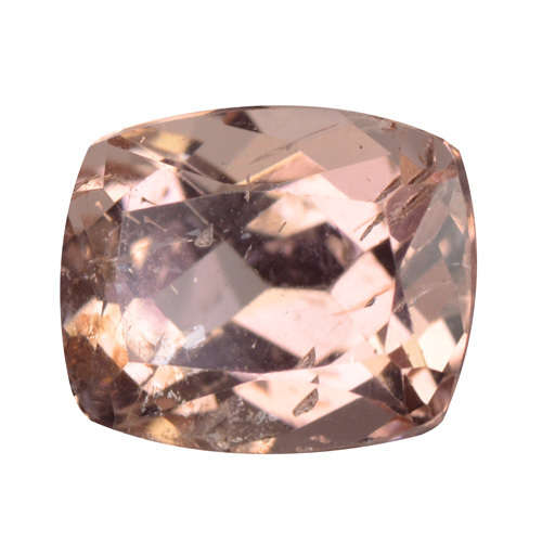 2.44ct.Ravishing Color Natural Peach Pink Morganite Brazil Full Fire And Nice Shape