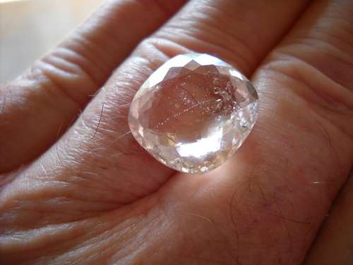 14.44ct.Ravishing Color! Natural Huge Pink Morganite Brazil Full Fire And Nice Shape