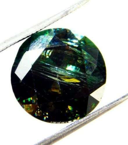 Natural Untreated 4.05ct Round Cut Green Diamond . Fantastic!!!!