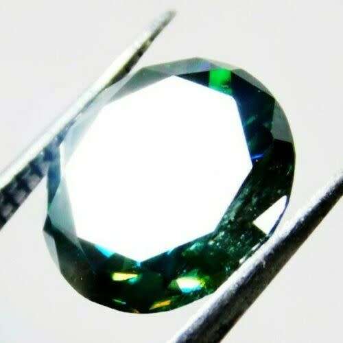 Natural Untreated 5.60ct Round Cut Green Diamond  Fantastic!!!!