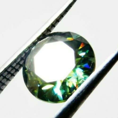 Natural Untreated 4.55ct Round Cut Green Diamond. Fantastic!!!!