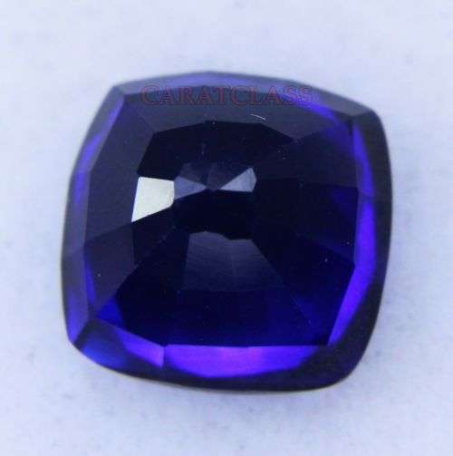 7.90ct 100% Natural Quality and Colour Cushion Cut Tanzanite Blue Nice Shape Certified