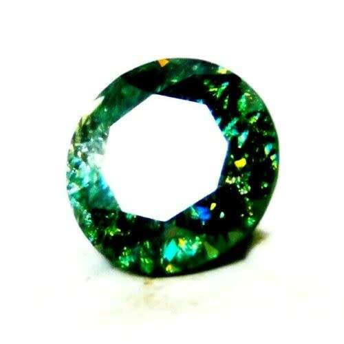 Natural Untreated 6.45 ct Round Cut Green Diamond . Fantastic!!!!