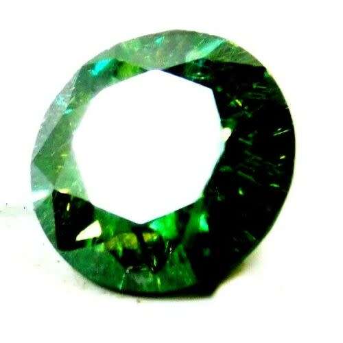 Natural Untreated 6.15 ct Round Cut Green Diamond . Fantastic!!!!