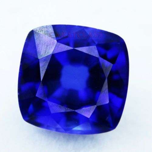 7-10ct 100% Natural Quality and Colour Cushion Cut Tanzanite Blue Nice Shape Certified