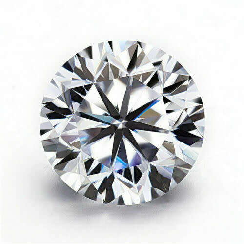 Natural Untreated 0.90ct Round Cut White Diamond . Fantastic!!!! Certified