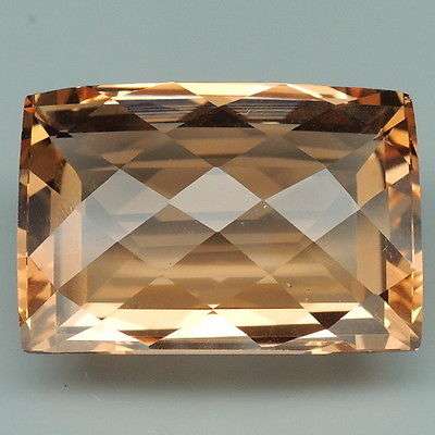 27ct  Wonderful Fancy Cut With checkerboard Table Orange Morganite