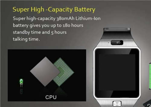 Smart Watch with Stand alone Calling Function and Camera