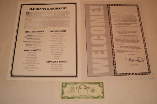 MADONNA - Official Fan Club Folder