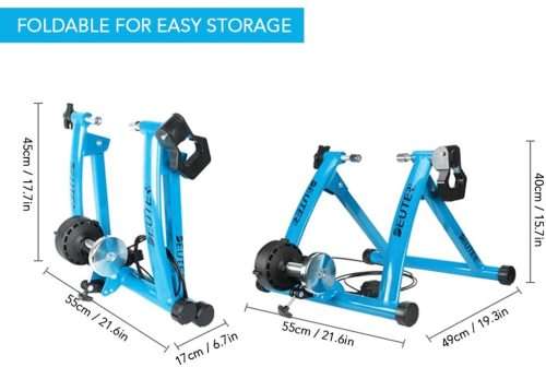 Indoor Magnetic Resistance bicycle Trainer with handlebar resistance controller