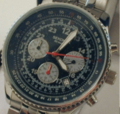 Brand New Mens SEKONDA Chronograph watch - 50 Meter water resistant - Breitling Style