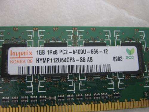 Hynix - 1GB (PC2-6400U-666-12) DDR2 Desktop RAM