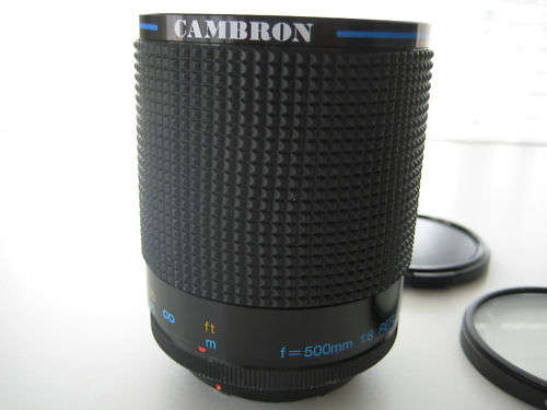 Cambron 1:8/500mm Mirror lens (Canon Mount)!!! Excellent Condition!! + UV Filter!!