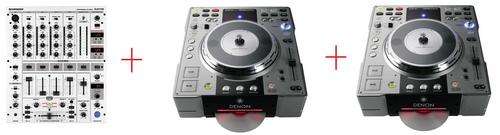 2 x Denon DN-S3500 + Behringer Mixer DJX-700