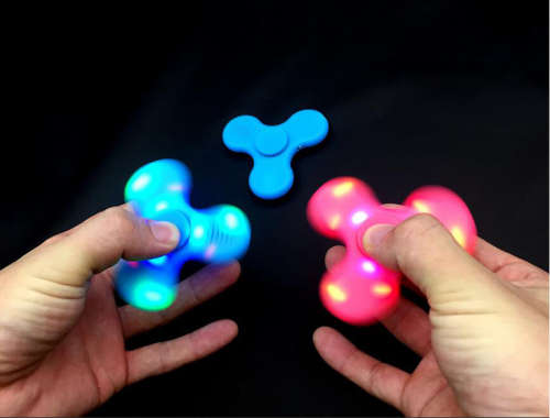 Fidget Spinner with Bluetooth Audio/LED Lighting - Local Stock