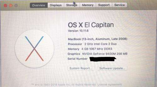 Apple MacBook "Core 2 Duo" 2.0 13" (Unibody)