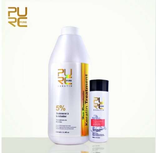 PURC 5% formalin keratin with free keratin purifying shampoo