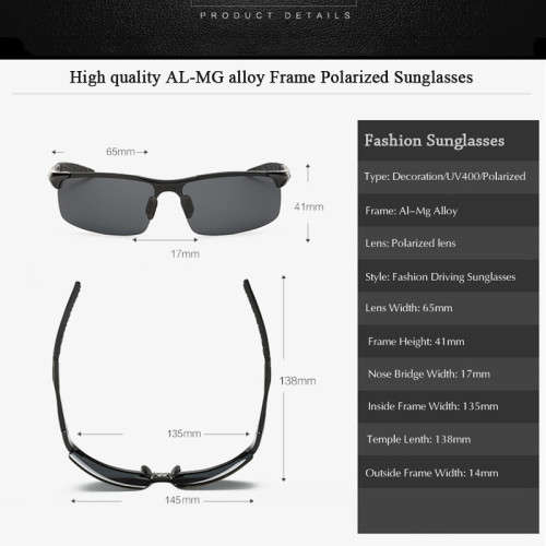 CLEARANCE SALE - Outsun - Aluminum Magnesium Polarized Sunglasses
