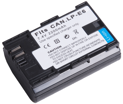 LP-E6 LPE6 Battery For Canon 5D mark III 5D Mark II 7D 60D 6D Camera (Generic)