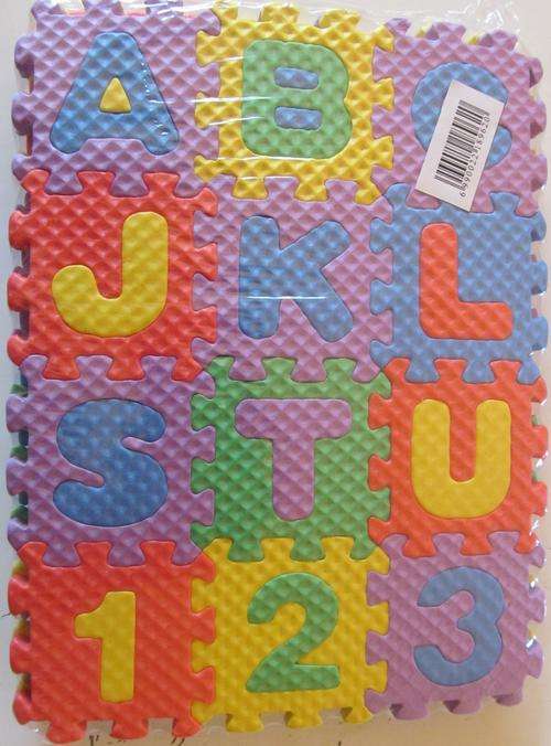 Educational EVA Foam puzzle (small) Perfect for the bath or on the table