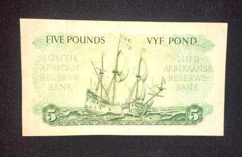 5 POUNDS 1953/01/21 c27223060 MH DE KOCK HIGH GRADE NOTE