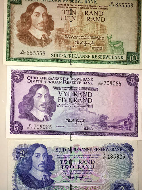 COMPLETE SET OF TW DE JONGH/ HIGH GRADE NOTES [1 BID TAKES ALL]