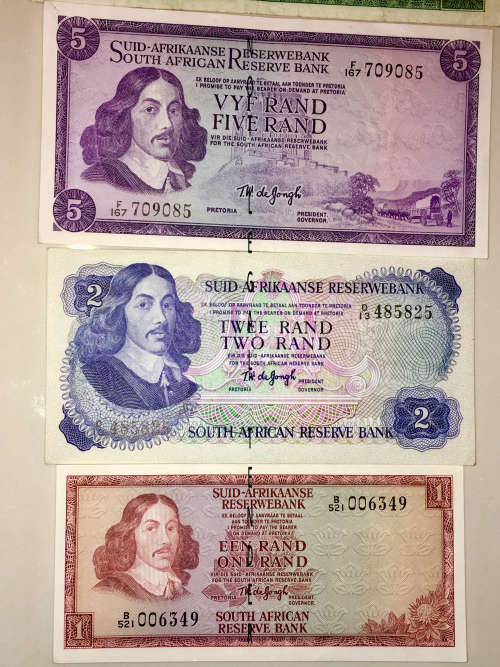 COMPLETE SET OF TW DE JONGH/ HIGH GRADE NOTES [1 BID TAKES ALL]