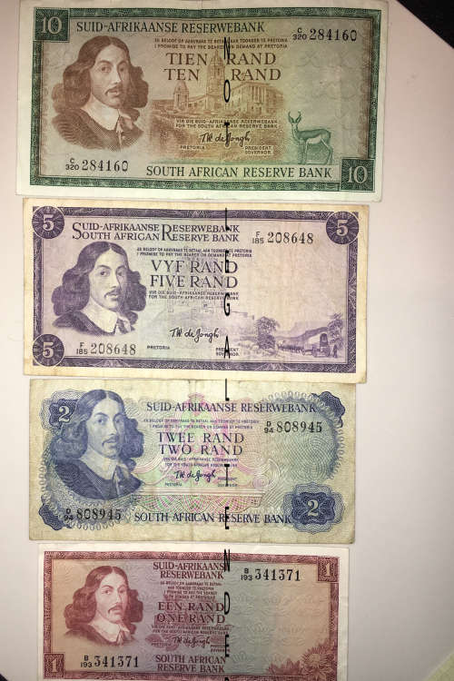 COMPLETE SET OF TW DE JONGH 1967-75 [1 BID TAKES ALL]