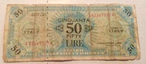 50 LIRE 1943 ITALY