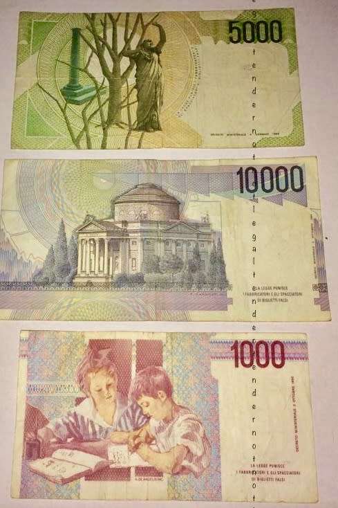 ITALY X 3,,,,1000 (1990) , 5000 (1985) , 10000(1984)  LIRE