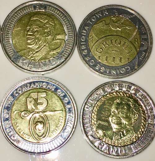 COMPLETE SET OF COMMEMORATIVE R5 COINS 1994 TO 2018