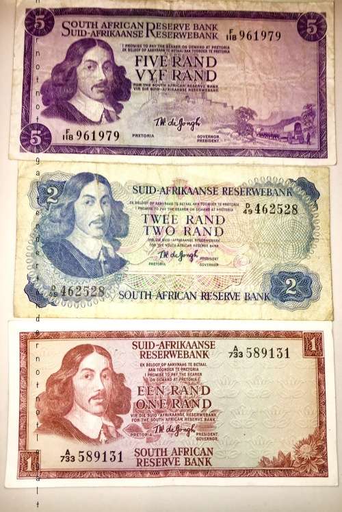 SET OF 4 X TW. DE. JONGH  R10 TO (R1 SPRINGBUCK WATERMARK) [1 BID TAKES ALL]