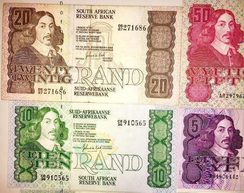 COMPLETE SET OF JAN VAN RIEBEEK 1973 DE KOCK HIGH GRADE NOTES [1 BID TAKES ALL]