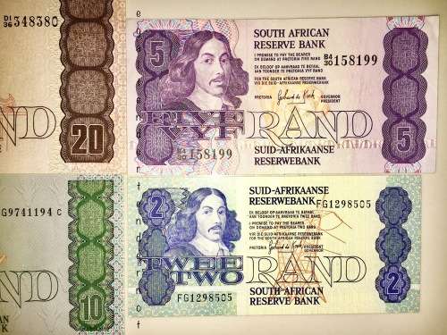 SET OF JAN VAN RIEBEECK R20 TO R1 ,UNC TO XF