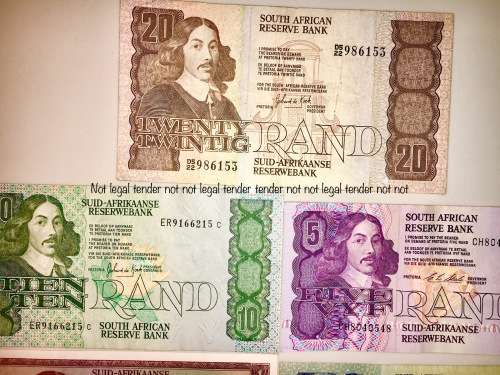 SET OF JAN VAN RIEBEECK VARIOUS GOVENORSR20 TO R1 ,HIGH GRADE NOTES