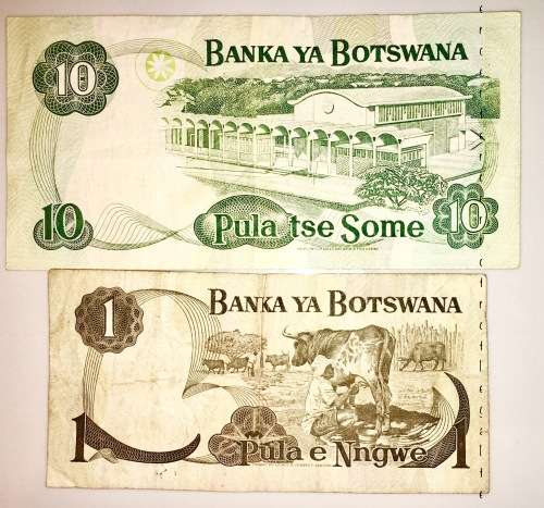 2 X 10 PULA & 1 PULA BOTSWANA ( 1 BID TAKES ALL)