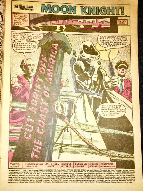 MOON KNIGHT NO 20  1982 (MARVEL )VF+