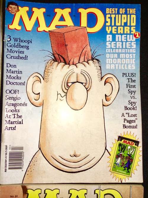 MAD MAGS X4,,,  #16  1993  ,#17  1993 ,#19 1993 ,#81 1992 (1 BID TAKES ALL.)