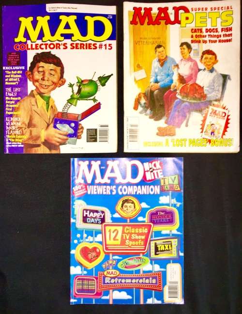 MAD MAGS X3,,,  #106  1998  ,#108  1999  , #15  (1 BID TAKES ALL.)