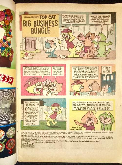 TOP CAT  NO 27  1969  SILVER AGE (GOLDKEY)VF