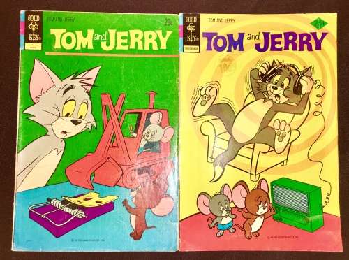 TOM & JERRY  NO 263,NO 285  1972 ( GOLD KEY )V F+