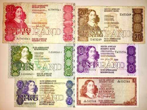 COMPLETE SET OF GPC DE KOCK 1981 & DECIMAL NOTES R50 - R1 [1 BID TAKES ALL]