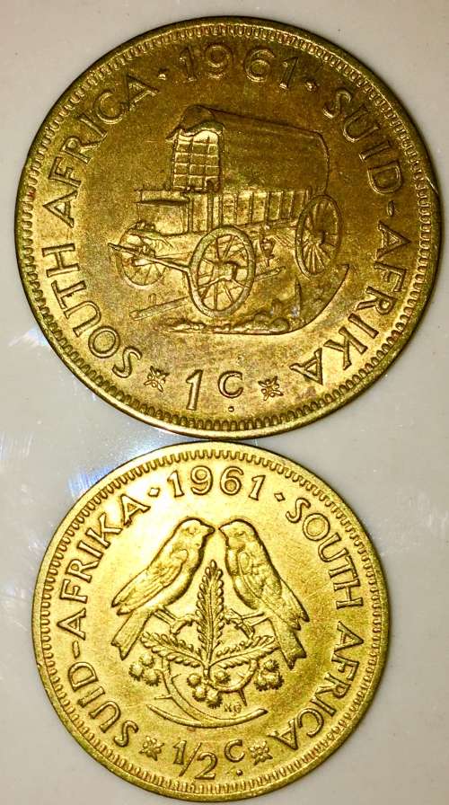 1961 1 CENT & 1/2 CENT